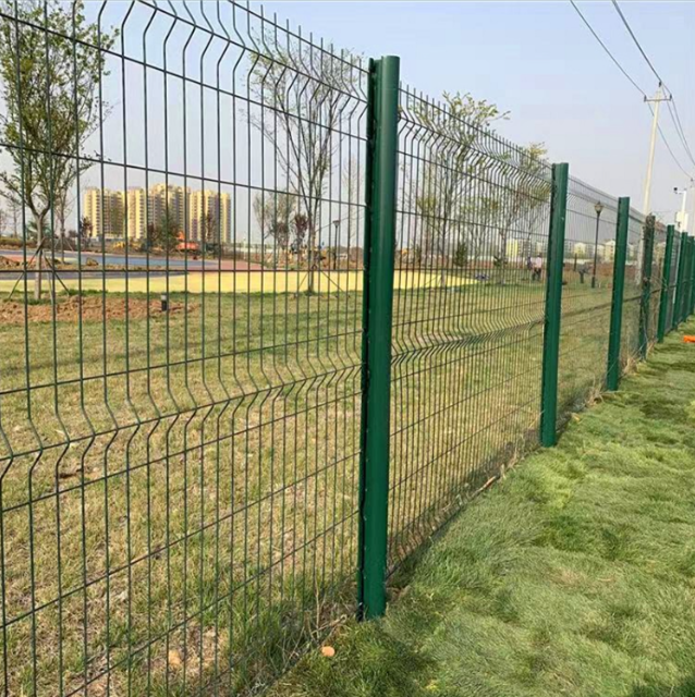 High Stiffness Mesh Anti Climb Security Fencing V Rib 3D Reinforced