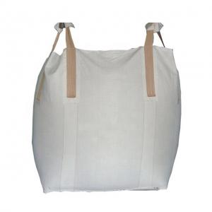 China White FIBC Bulk Bags 1 Ton PP Woven Jumbo Bags Anti Static on sale