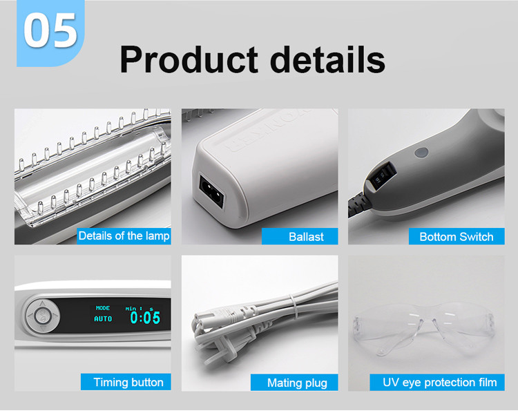 CE ISO LED 311nm Uv Phototherapy Lamp UVB Light Therapy For Psoriasis Vitiligo