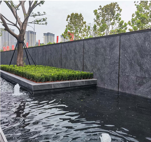 Wear-Resistant Matt Mural Dark Gray 1200x600mm Engraved Ink Outside Curatin Wall Tile For Building