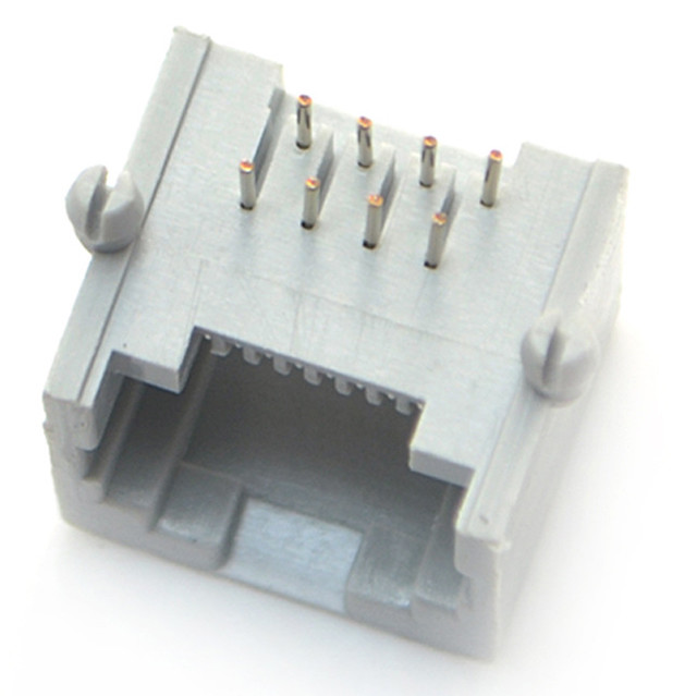 rj45 8p8c through hole ethernet connector jack modular right angel dip type unshielded
