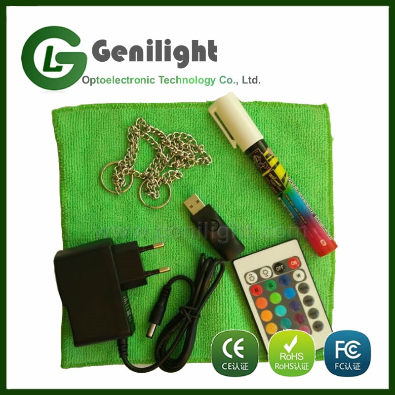 Powerful Shopping Mall LED Fluorescent Screen Writing Board with CE ROHS LVD Certificate