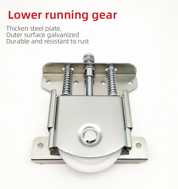 Iron and Nylon Folding Door Roller Wheel Fittings for Sliding Wardrobe Doors 8.5cm*11cm