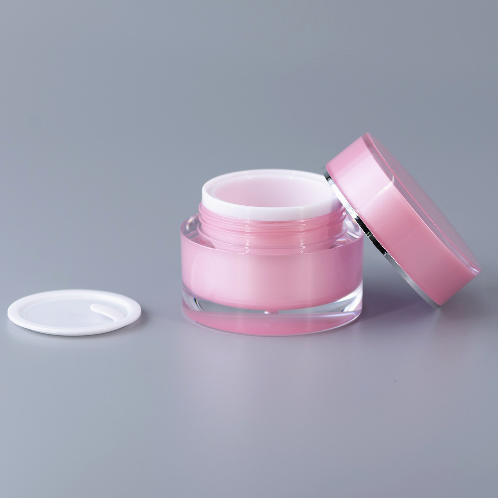 Eco Friendly Portable Containers 5ml 10g 20g Face Cream Jar Traveling Plastic Pot Jars for UV Nail Gel Cosmetic Packaging