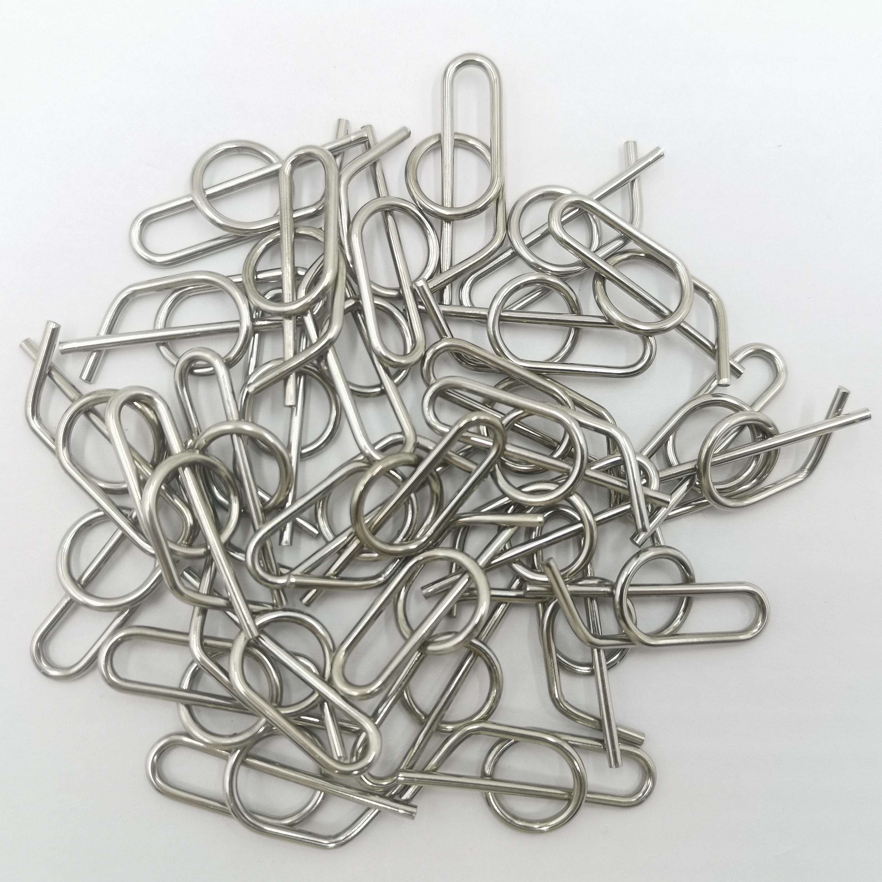 Silver 304SS Universal Rue Clip Stainless Steel 3/8" Jacobs Ladder Pin Quick Release Clevis Clip Sprint Car