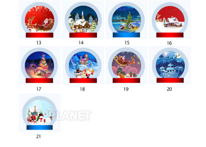 Outside Clear PVC 3m 4m 5m Inflatable Snow Globe With 3 Years Warranty