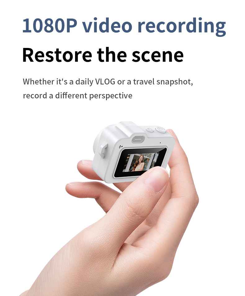 Mini Keychain Camera With Screen HD 1080P Portable Retro Kids Cam Ultra Compact Pocket DV Video Recorder