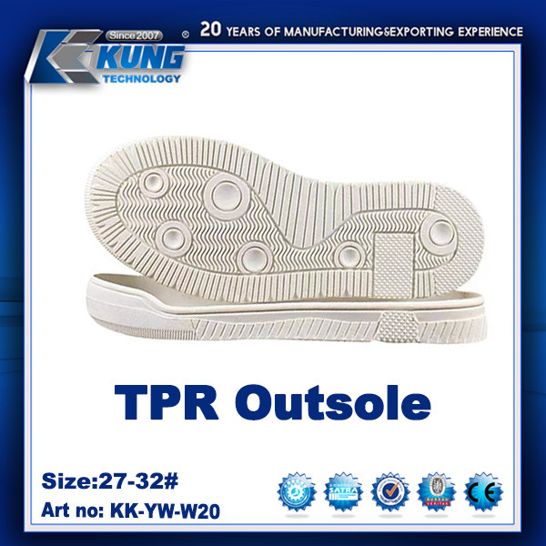 Odorless TPR EVA Outer Sole Nontoxic Anti Abrasion Practical