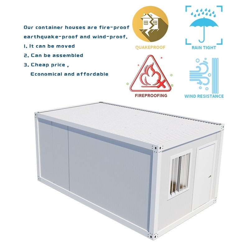 Fast Assembly Connected Column and Beam Container House Affordable for Bedroom/Office