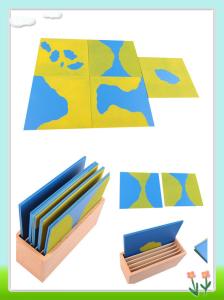 Quality Montessori Puzzle Map - Land Form Cards for sale