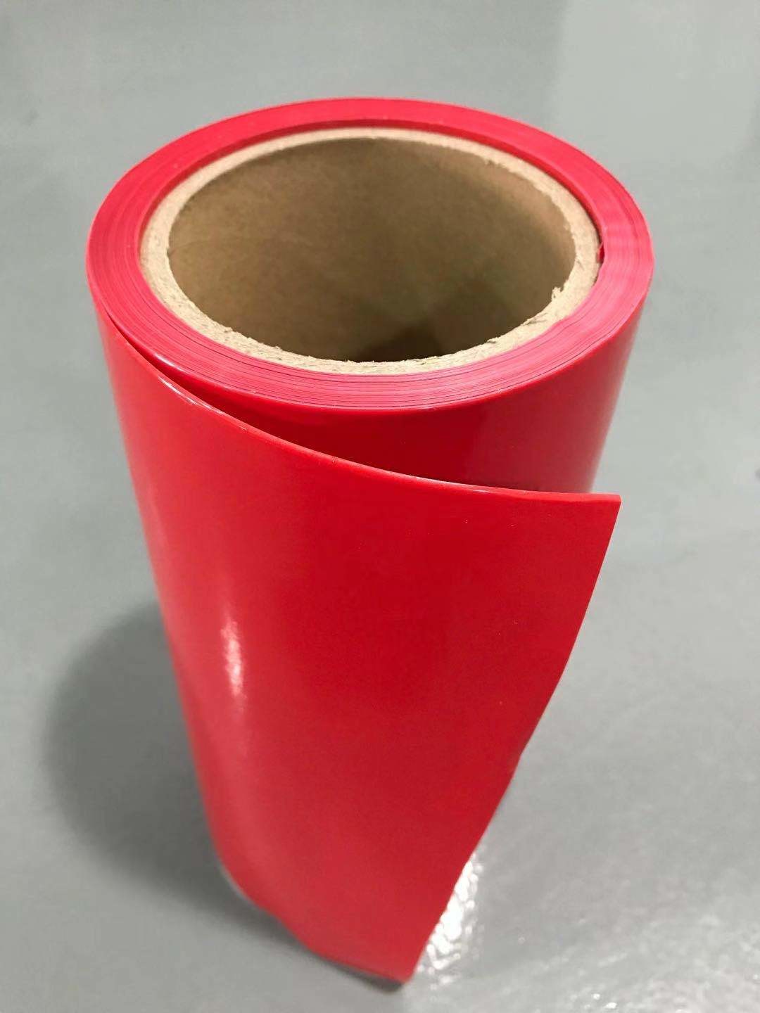 Red Color HDPE Release Film HDPE Silicone Coated Release Liner For Foam Tapes
