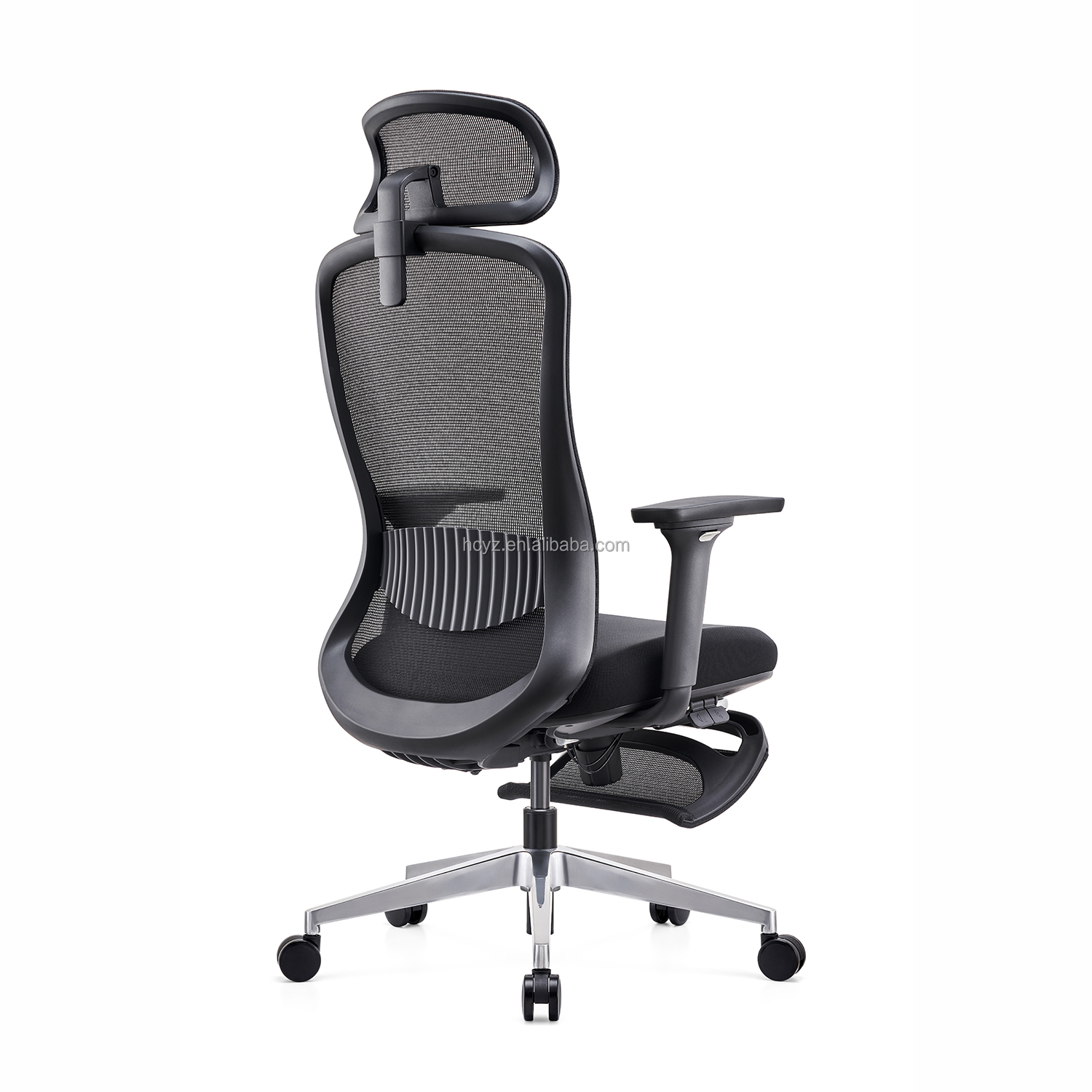 Comfortable Foshan Mesh Office Chair with 4D Adjustable Ergonomic Design and Footrest