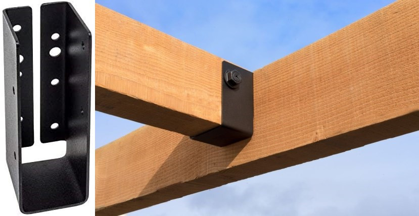 Outdoor Accents 2x6 inch Concealed Flange Light Steel Joist Hanger Single-side Bracket Structure