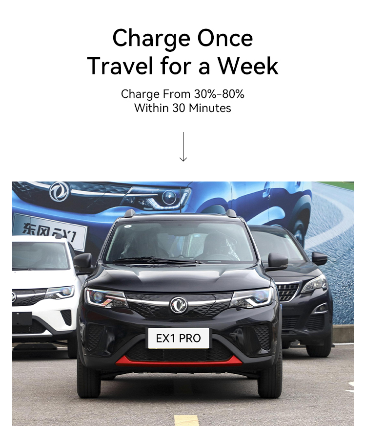 2024 Dongfeng EX Electric Vehicles For Adults 4 Wheel Electric Cars Made In 100km/h Maximum Speed 921kg Weight