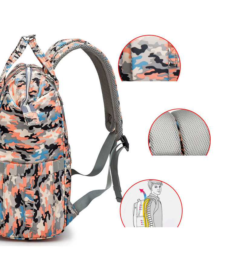 Fashion Mommy Bags Waterproof Oxford Women Backpacks Large Capacity Diaper Bag With Stroller Strap For Baby Care