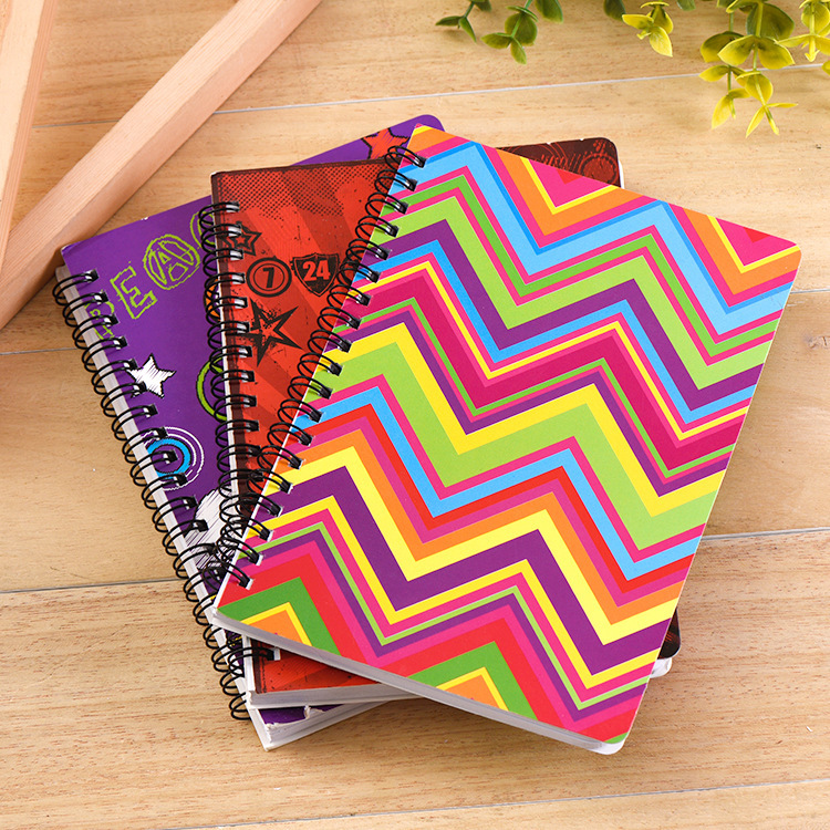 15 Page Count Spiral Hardcover Notebook without Pocket and Embossed Design