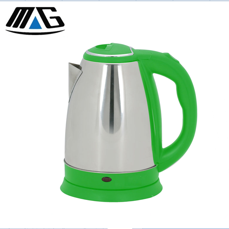 Chinese cool green handle stainless steel electric tea kettle