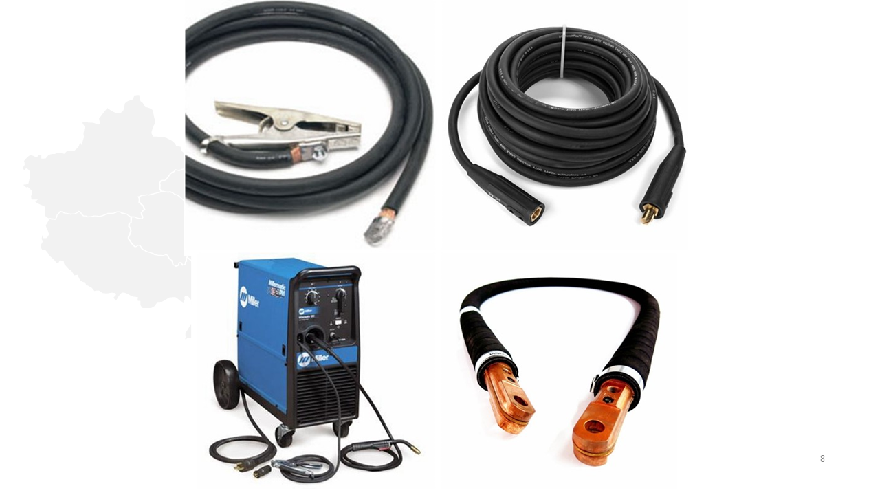 Multi Colored 10mm 500V Superflex Welding Cable