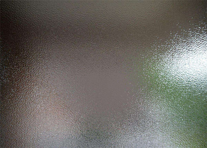 Pattern Customized Frosted Tempered Glass , 3 - 19mm Thickness Translucent Frosted Glass