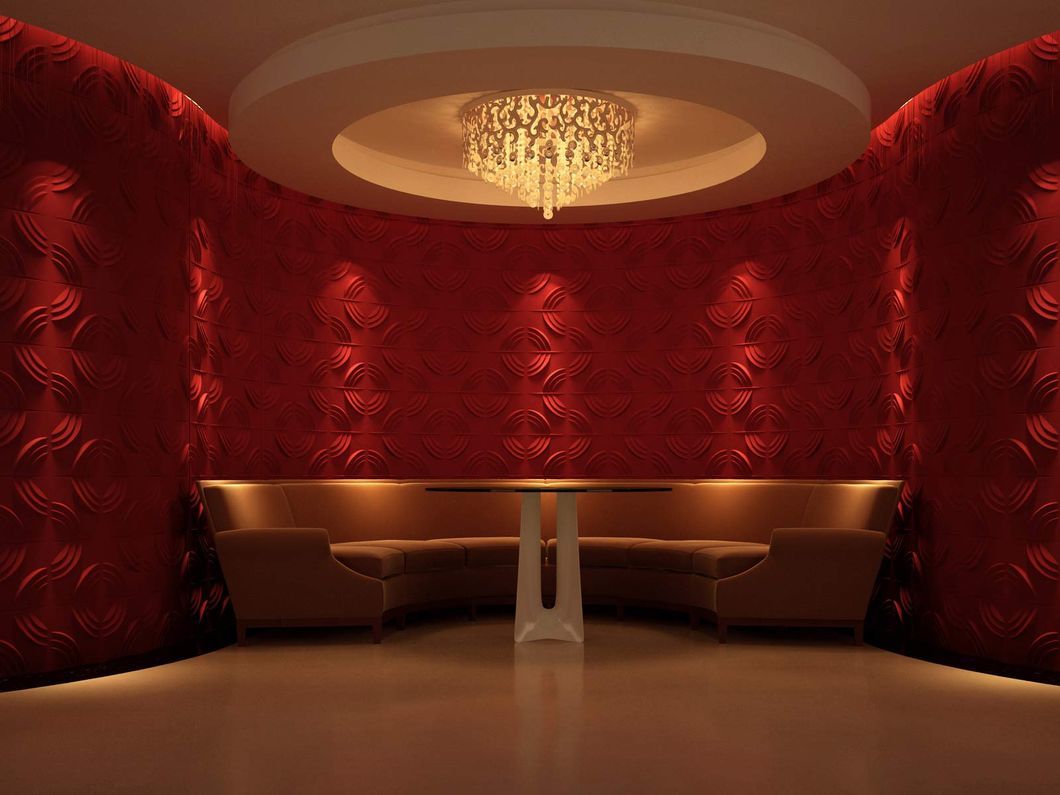 Acoustic 3D PVC Board for Interior Wall Cladding Decorative
