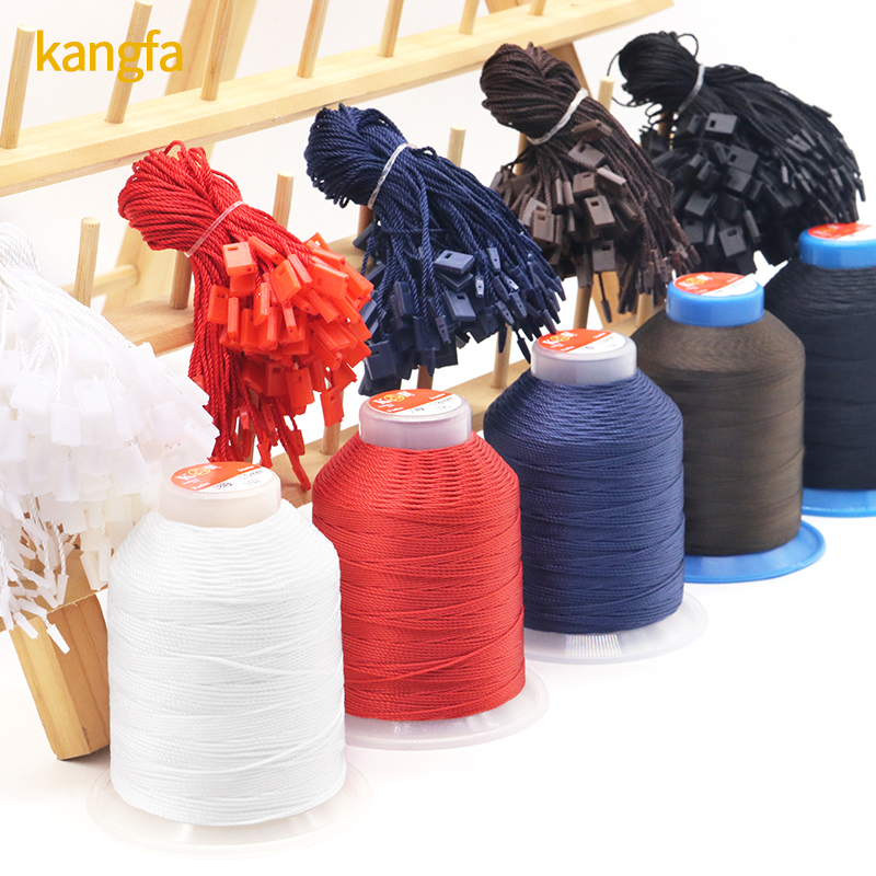 Customized LOGO High Strength Polyester UV Sewing Thread for Leather Sewing 100G Weight