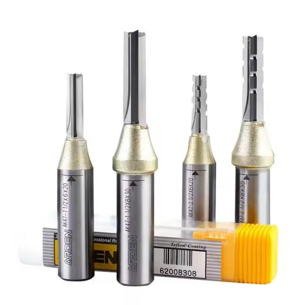 Hot Sales 1/4 1/2 Shank Cnc Wood Tools 3 Flutes Router Bits for Wood Woodworking