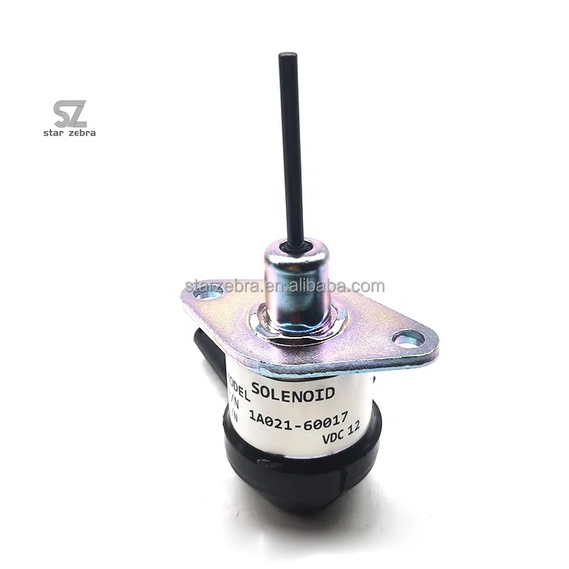 1A021-60017 Excavator Fuel Shutoff Solenoid for KUBOTA Tractors Supply 12V Part number 1A021-60017
