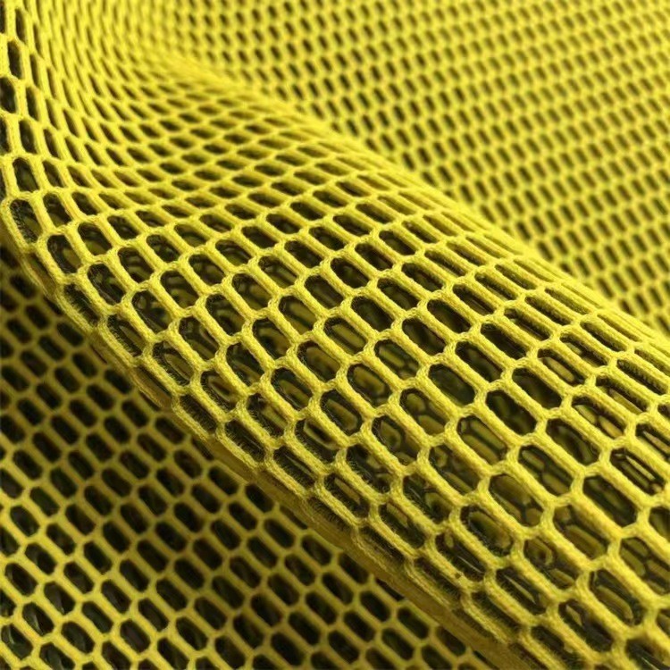 2 Color Knitted Air Mesh Material 100% Polyester Breathable Mesh Material