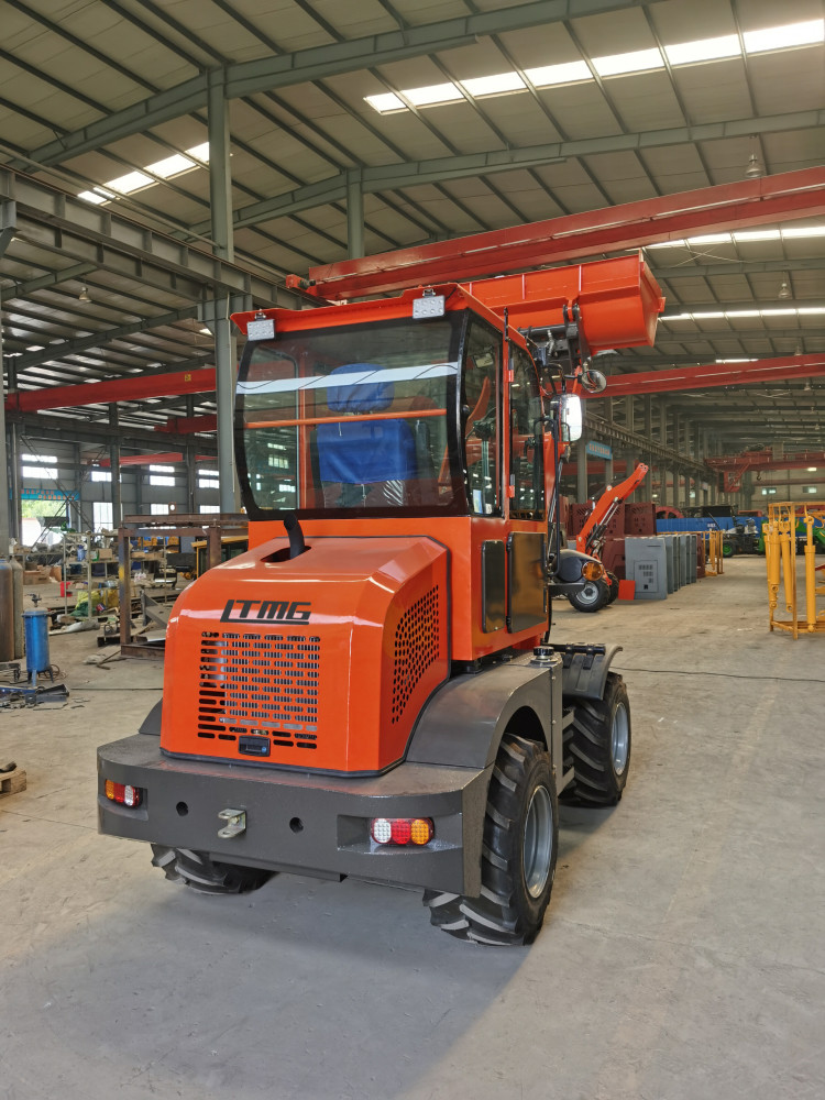Multi-attachment 0.8 ton compact articulated front bucket wheel loader