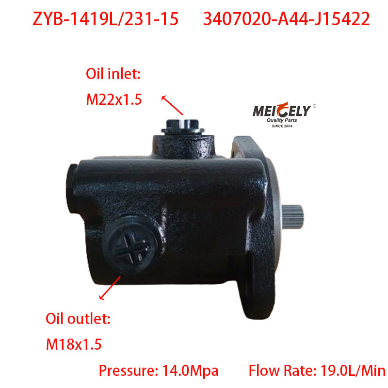 High Quality ZYB-1419L/231-15 Weichai Deutz Power Steering Pump