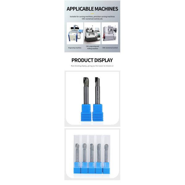 Granite Jade Stone Drill Bit 3 4 Flute Gravestone Carving Stone Milling Cutter