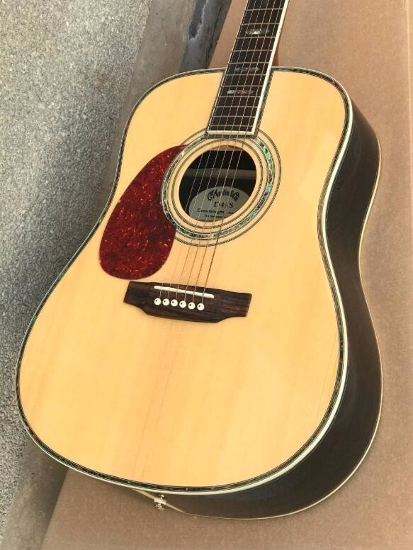 Custom guitar factory new Top Quality Solid Spruce Top Rosewood Back & Sides left handed Acoustic D45 guitar
