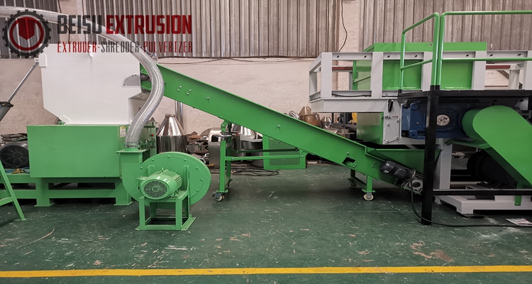Pe Pp Pvc 3000kg/H Plastic Shredder Machine With Harder Blade