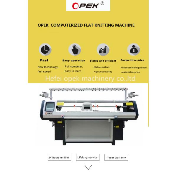 Fully Fashion Automatic Computerized Flat Knitting Machine Single Double Three System Sweater