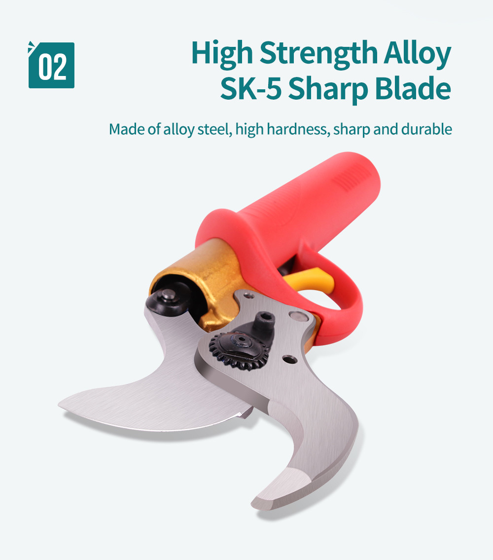 Swansoft Cordless 43.2V Electric Pruning Shears Scissors Cut The Branches of a Maximum Diameter of 40mm