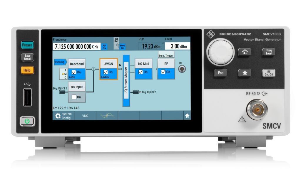 R&S®SMCV100B vector signal generator 4 kHz up to 7.125 GHz