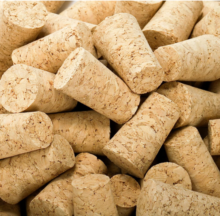 Acceptable Customer's Logo Natural Wine Cork for Conical Bottle Stopper Homemade Wine