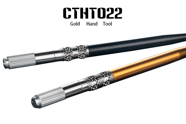 Black 3D Microblading Manual Tattoo Pen Widely Used In Cosmetic