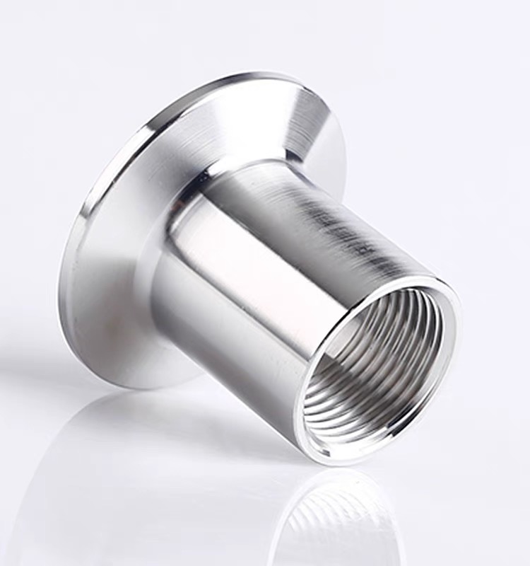 Tri Clamp Npt Bsp Pipe Fittings Male Thread Adapter/Coupling with Round Head Code SS304