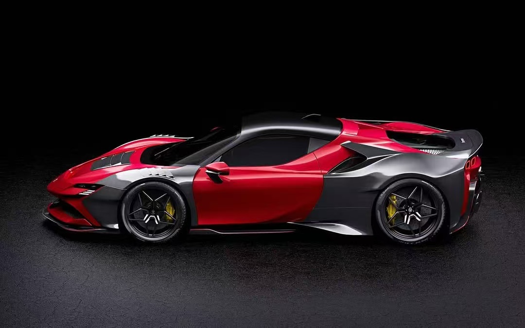 SF90 Ferrari Carbon Body Kit 2021 Widebody Kits ZE Style Wheel Arch