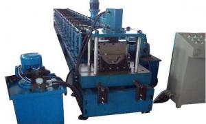 China Touch Screen PLC Control Roof Gutter Making Machine Plate Roll Forming Machine on sale