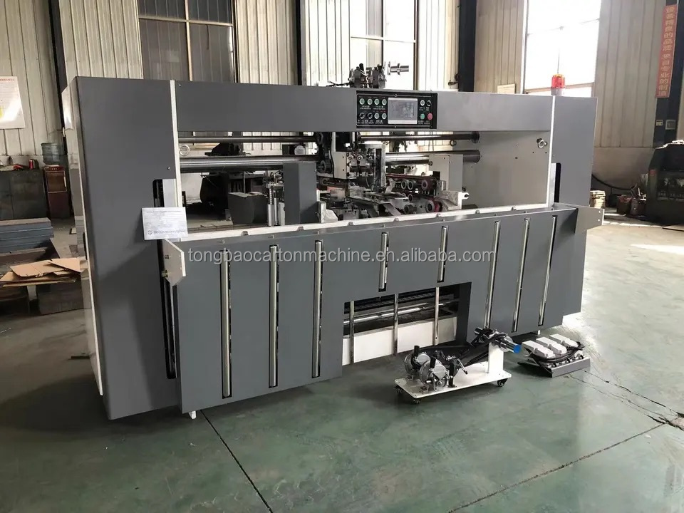Film Packaging Type Double Pieces Semi-Auto Box Stitching Machine for Corrugated Board