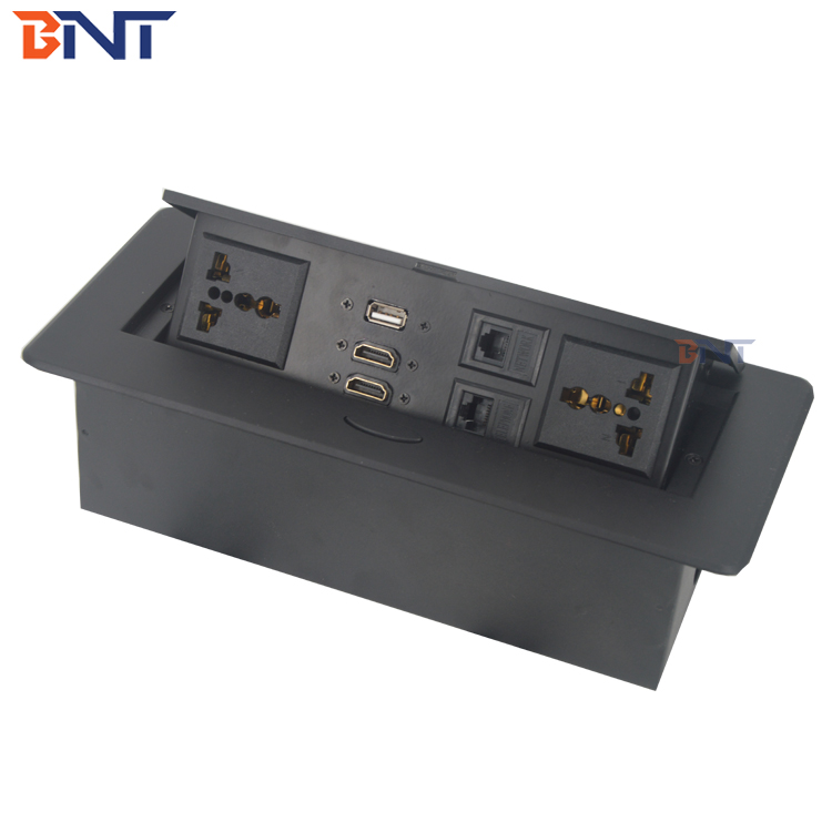 universal pop up counter table top electrical outlet socket for kitchen and office
