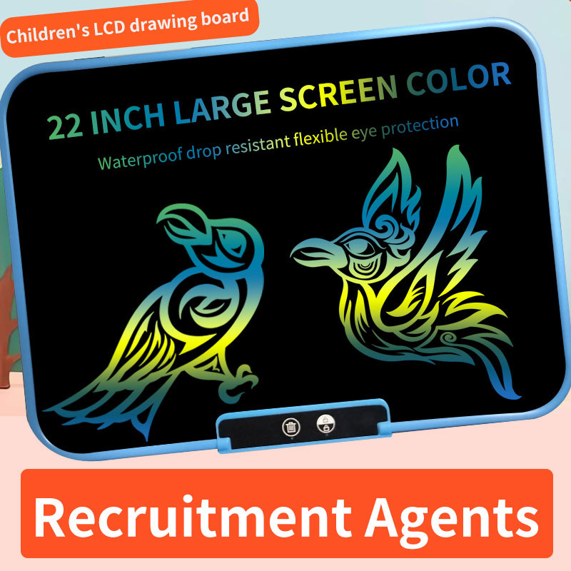 22 Inch LCD Writing Tablet for Kids Drawing Board Educational Toys Age Range 2-4 Years