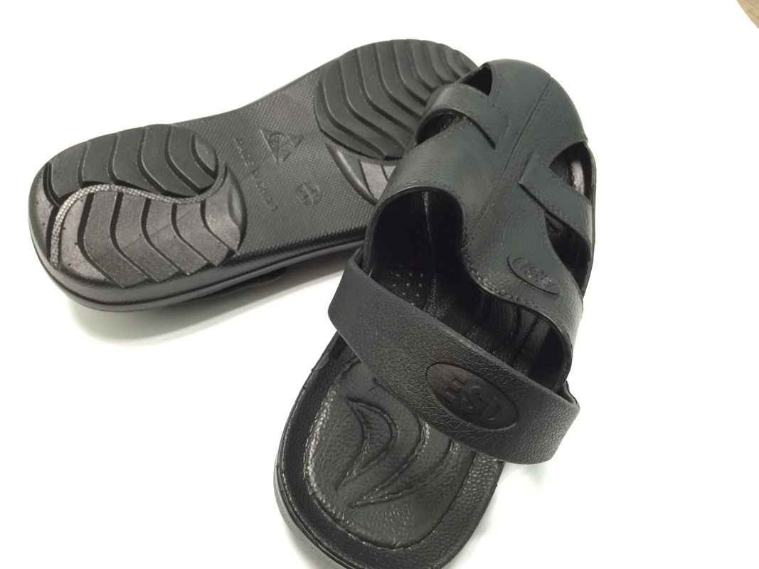 EPA ESD Safety Shoes SPU Sandal Toe Protected 6 Holes Black Blue White Size 36# - 46#