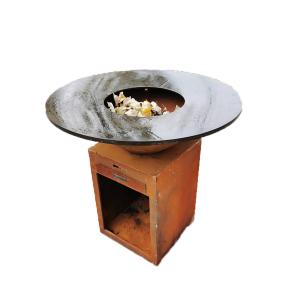 Quality Customized Steel BBQ Grill With Removable Ash Catcher And Rusted for sale
