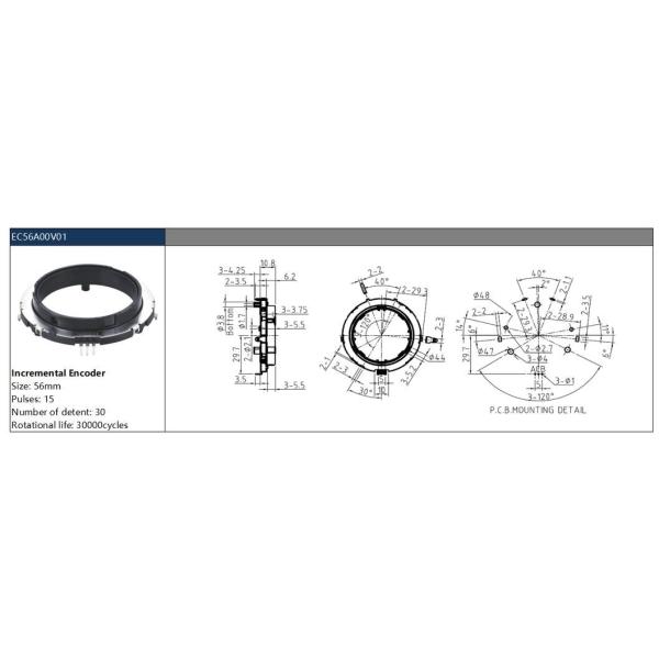 Rotary Encoder Sensor with Shaft Rotation Tracking and Display