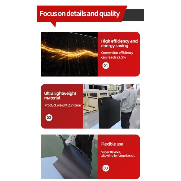Lightweight Durable Flexible Solar Power Panels Ideal for Portable Energy Solutions and Easy Installation in Remote Locations