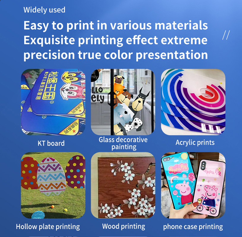 Digital Flatbed Printing Equipment custom Flat Bed UV Printing Machine
