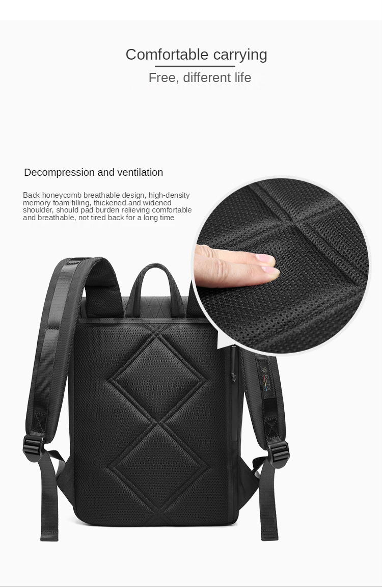 Physiological Curve Back Men Business Backpack